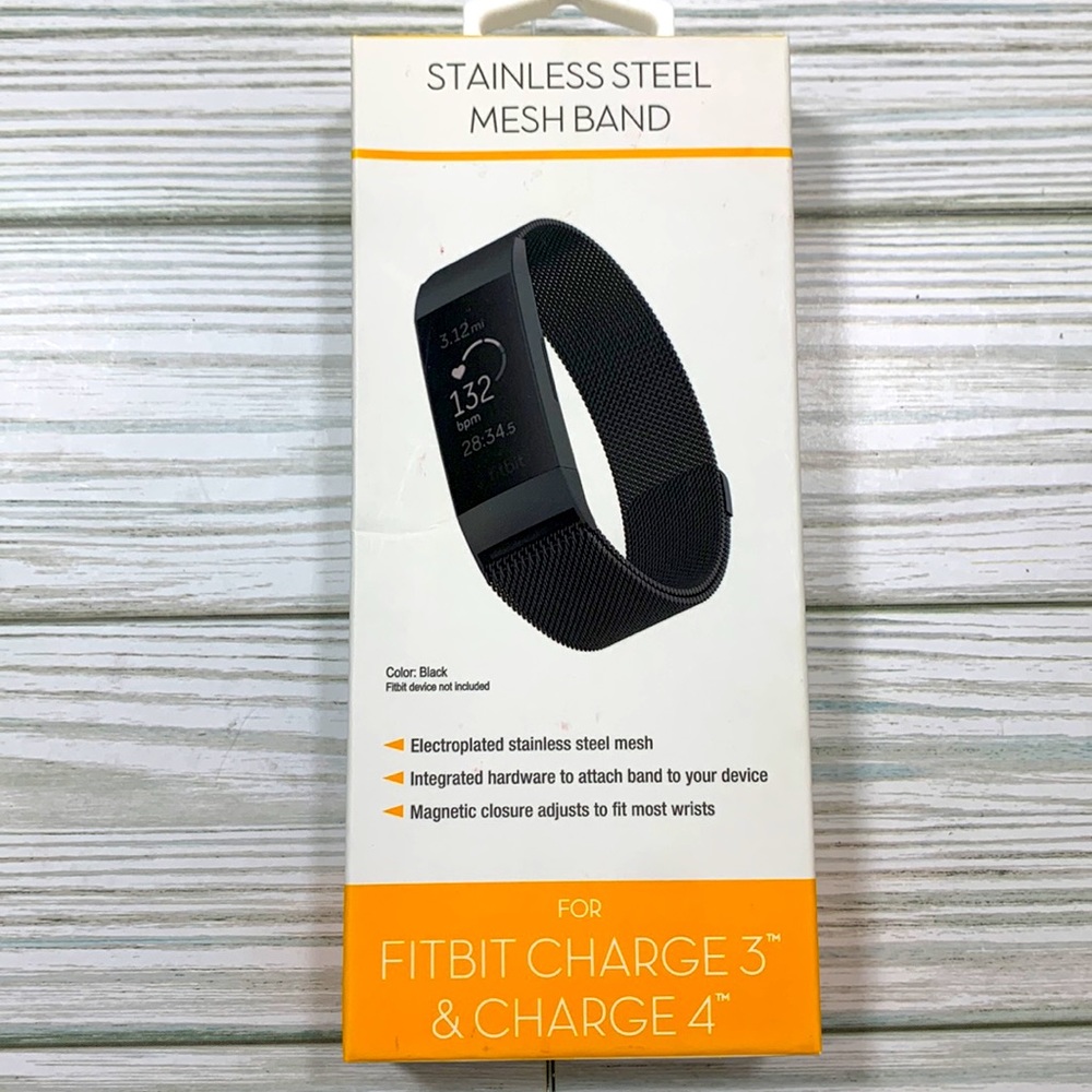 FitBit Stainless Steel Mesh Band